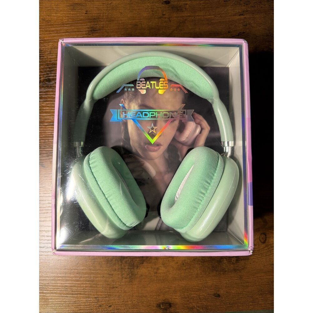 Beatles Bluetooth Wireless Headphones In Green. New!